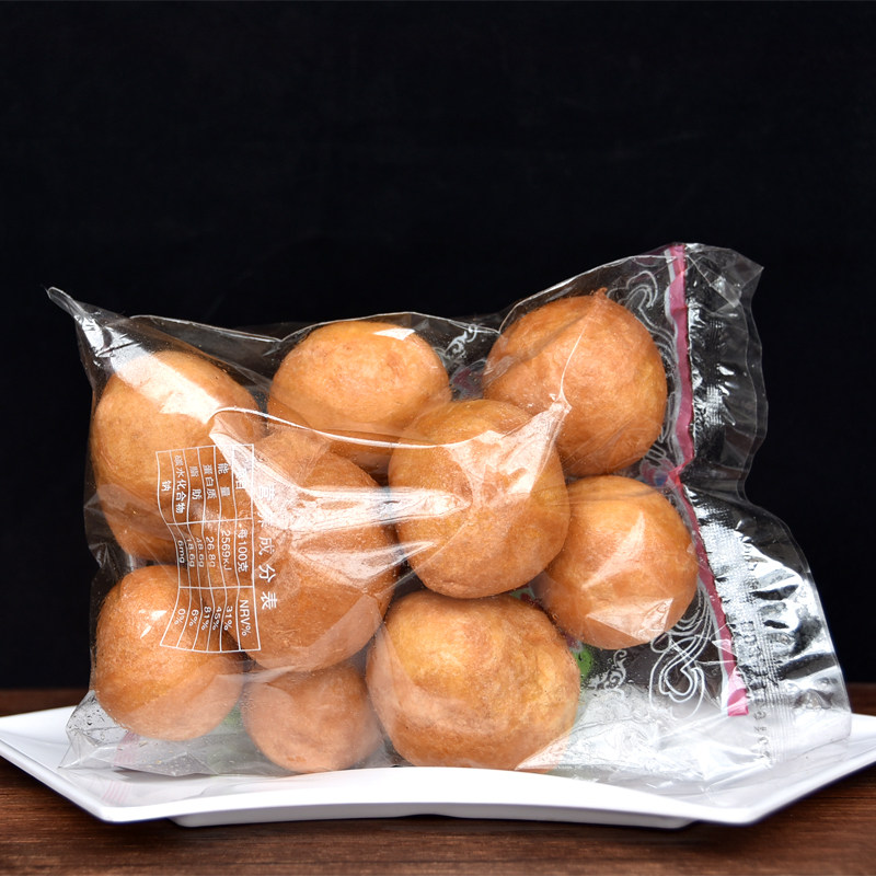 贵州特产正宗油面筋清水素油面筋火锅面筋泡塞肉40克*2袋