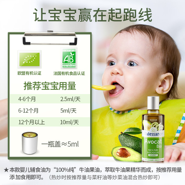 Imported avocado oil for infants and young children Imported avocado oil for infants and young children