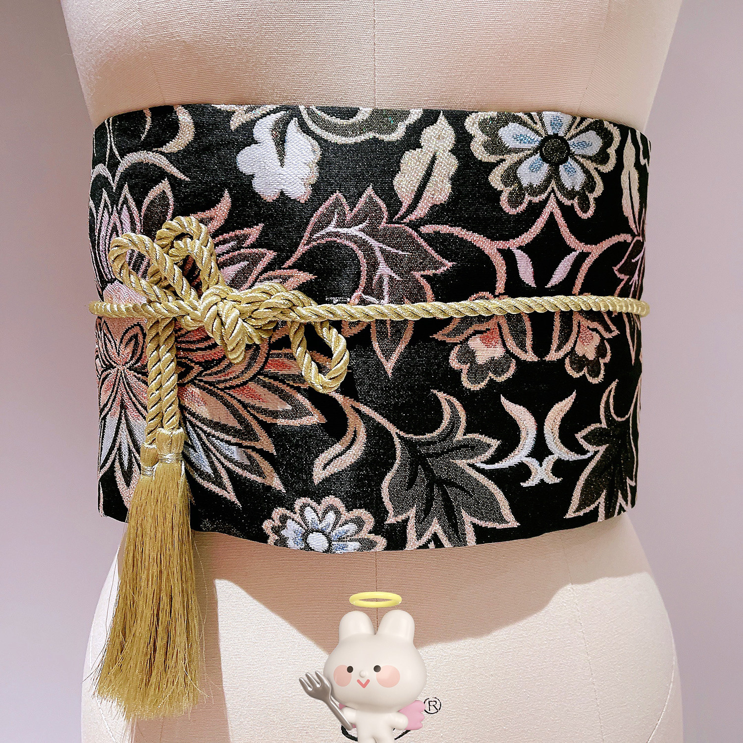 日本和服浴衣专用配件腰带腰绳饰品粗彩色带缔