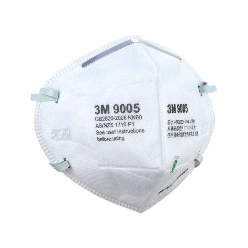 3m 9005防尘口罩kn90工业粉尘防雾霾pm2.5颗粒物防护口罩颈带50只