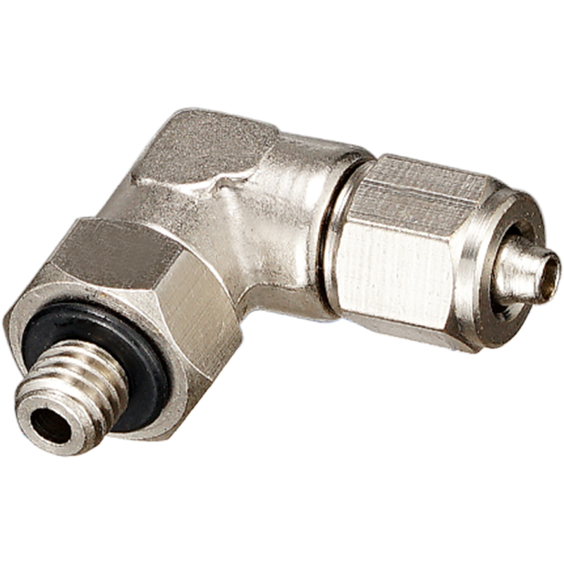 弯头接头铜镀镍快气管快速气动元件直角pl601802气动元件