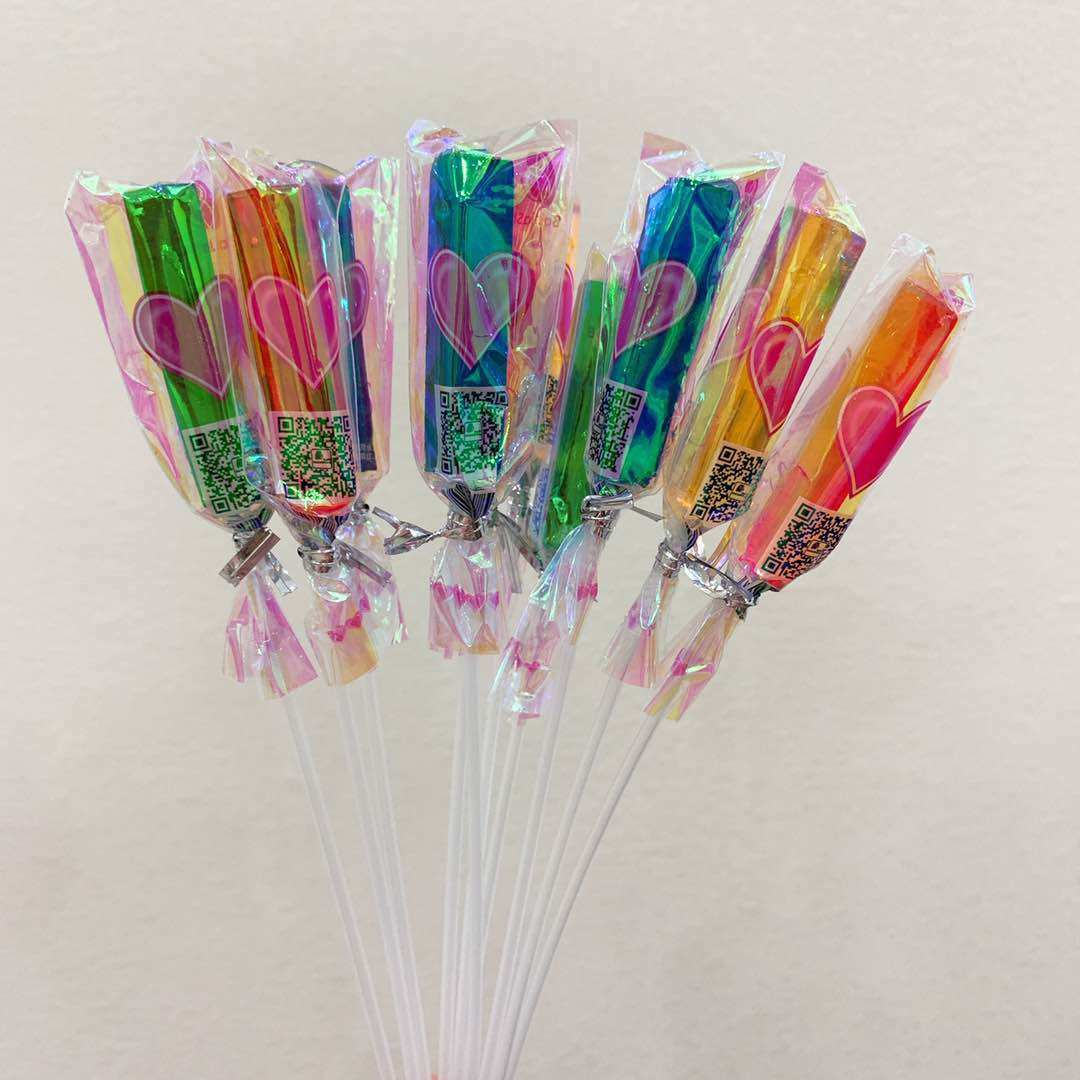 百嘉嘉尚长杆金条棒棒糖整袋创意糖果长棒花束糖果