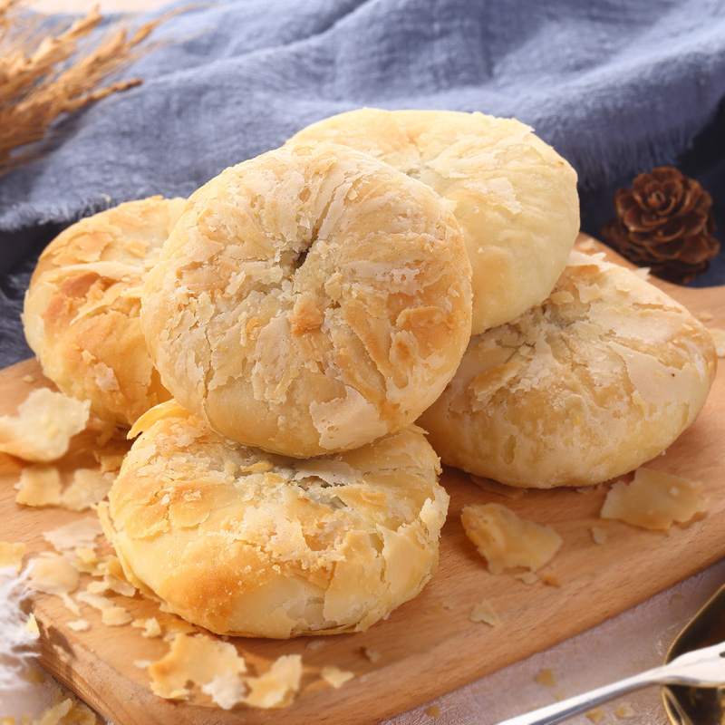 月饼手工散装苏式酥五仁山东大白皮广式老五月饼