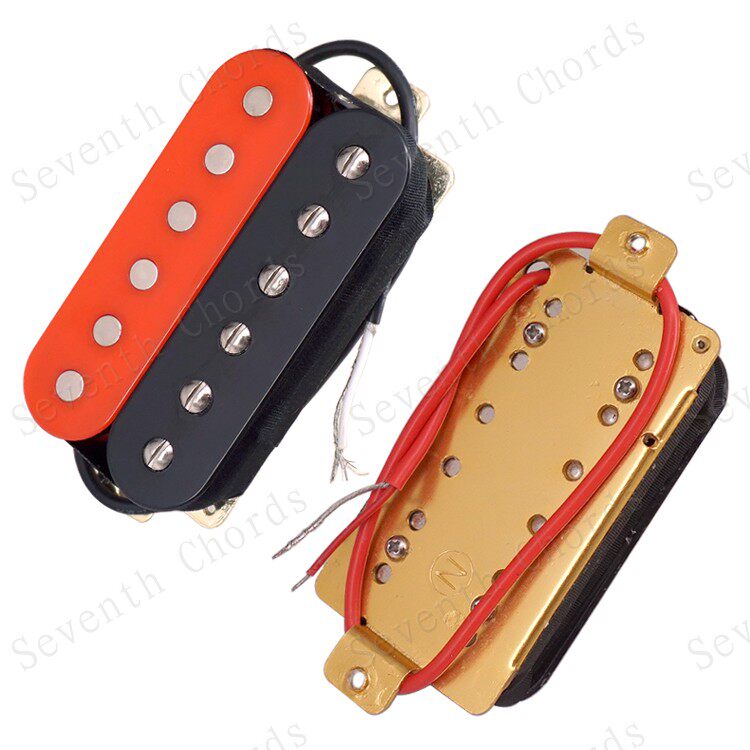 双块双联吉他双线线圈拾音器humbuckerpickup红黑斑马拾音器