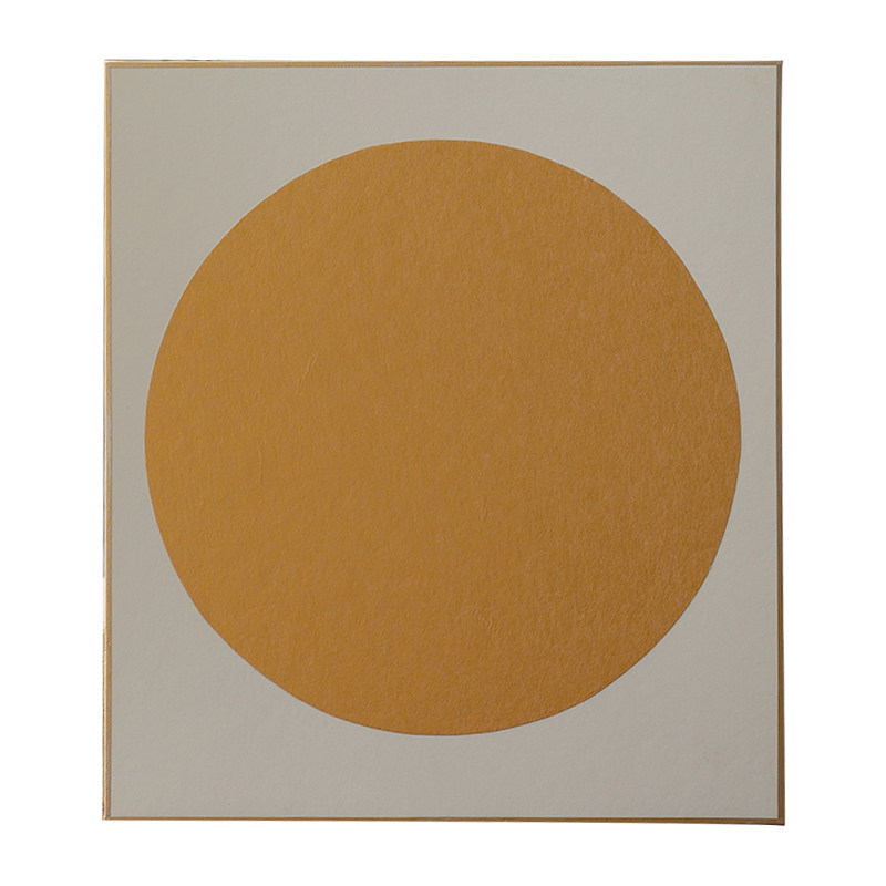 镜片同和纸庄金潜卡空白圆形书画软卡硬卡卡纸宣纸