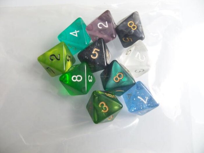 30面骰子多面数字色子跑团早教具dnd24              4克苏鲁trpg