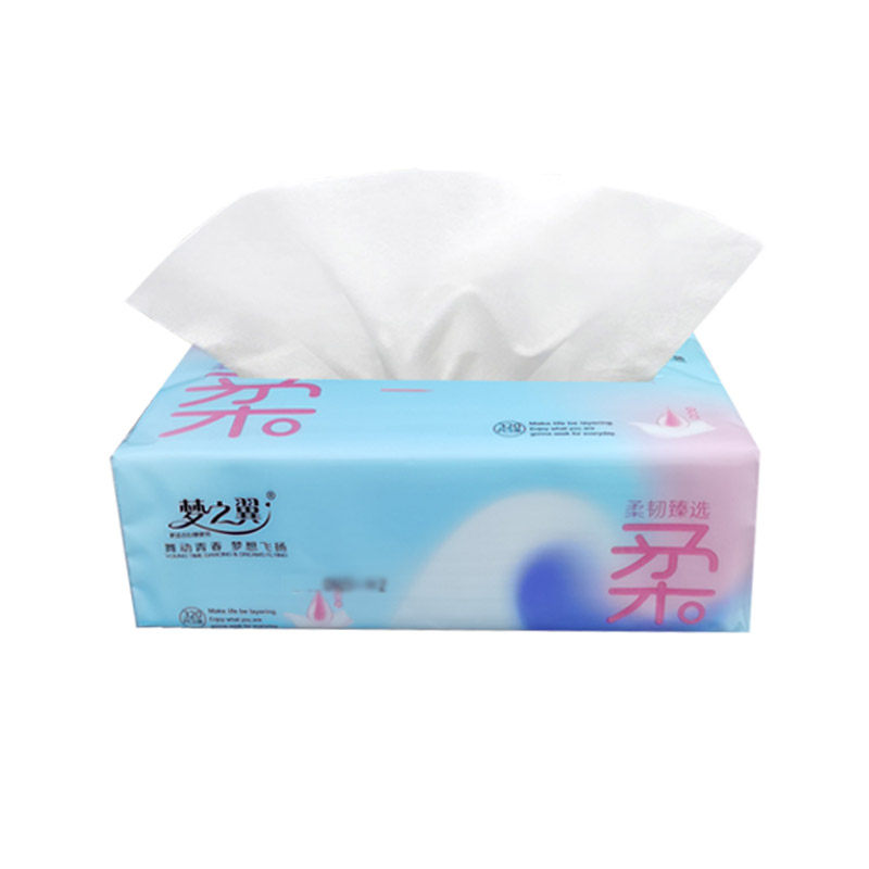 梦之翼4层320张原木木浆大包抽纸卫生纸妇婴面巾纸抽纸