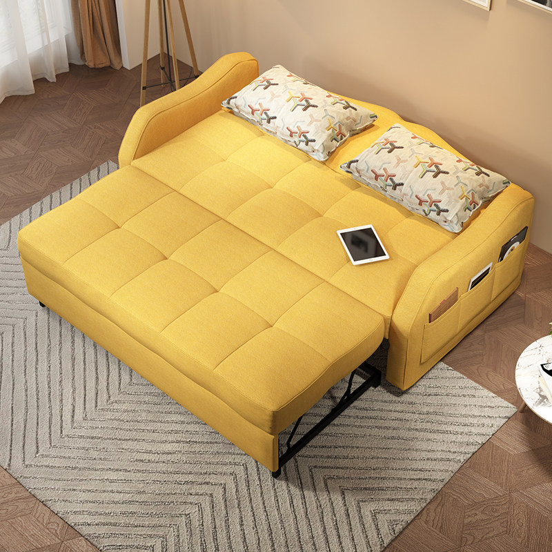 沙发床可折叠客厅小户型双人1.8米推拉两用布艺多功能简约现代1.