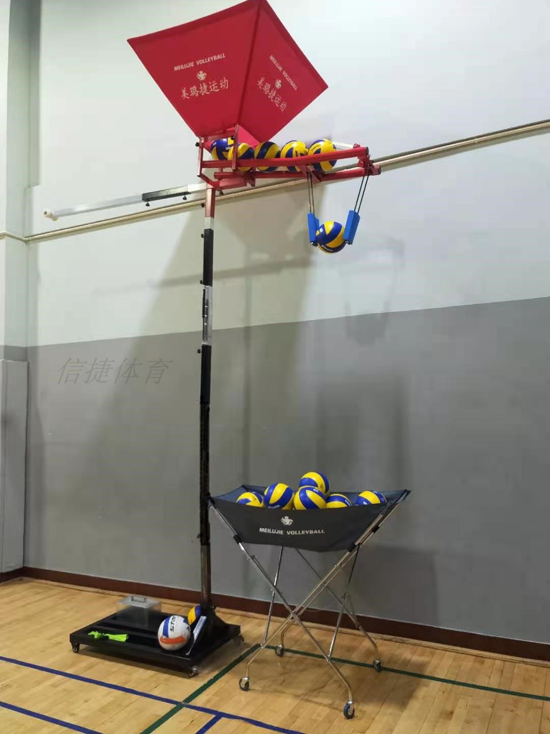 排球美璐meilujie折叠式扣球训练定位器适合5号气排更多排球配件