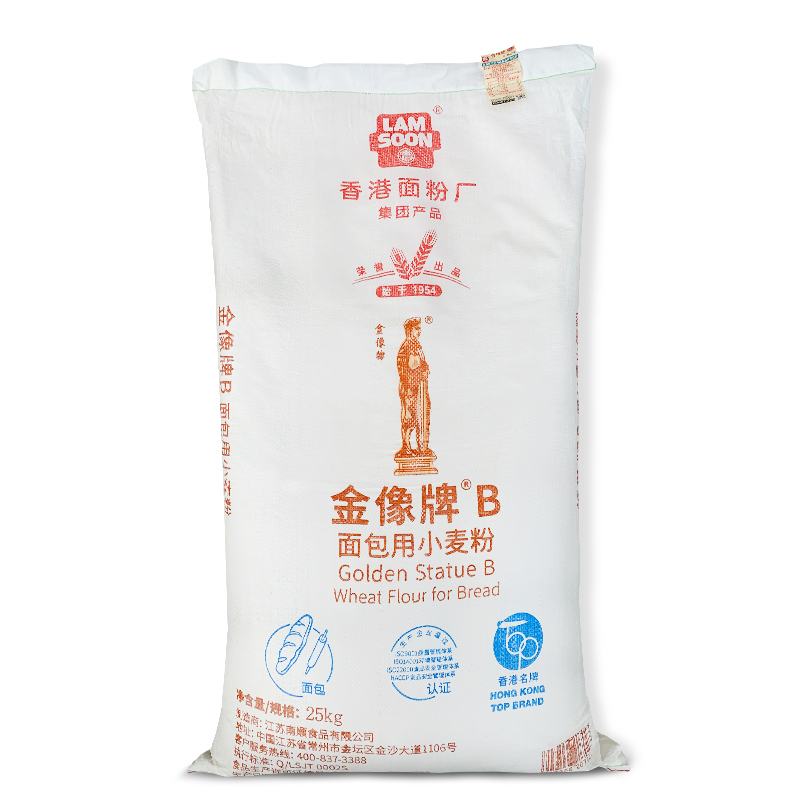 金像b高筋粉面包粉烘焙面包用小麦粉25kg原装金象面包吐司披萨粉