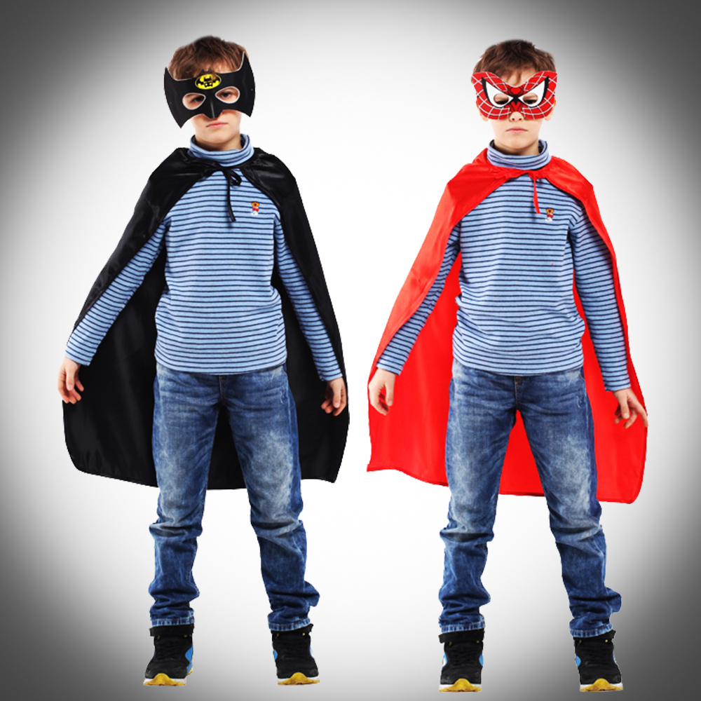 节演出服美国超人队长装扮衣服蜘蛛大侠斗篷动漫英雄战士披风069