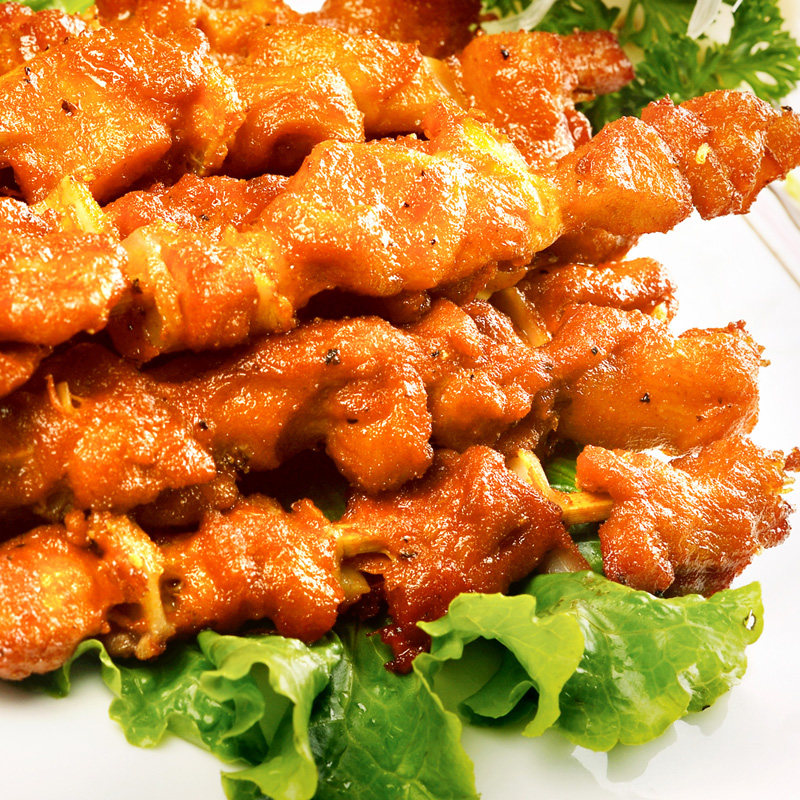 夏星骨肉相连 鸡肉串软骨串烧烤食材冷冻食品半成品800g油炸小吃