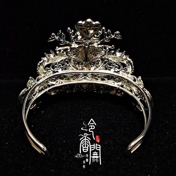 原创银龙男发冠汉服饰品帅气霸道束发冠龙元素发饰