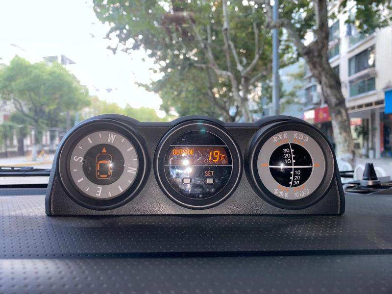 fj三表兰德酷路原装姿态温度表指南针水平仪汽车汽车仪表