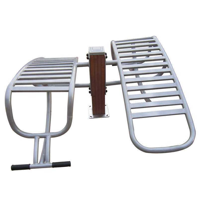 沃尔克室外塑木款双人腹肌板仰卧起坐板小区公园健身器材塑木路