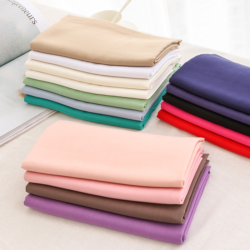 棉绸布料人造棉纯色宝宝睡衣衣服面料家居服绵绸海绵垫
