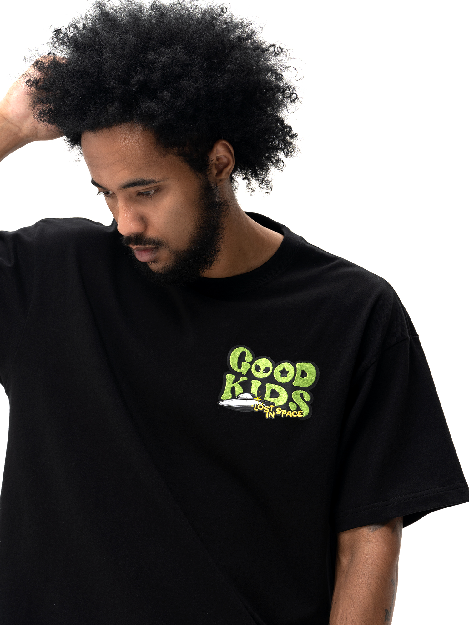 FFF官方联名AFGK国潮短袖男2022夏季新款美式街头字母刺绣情侣T恤