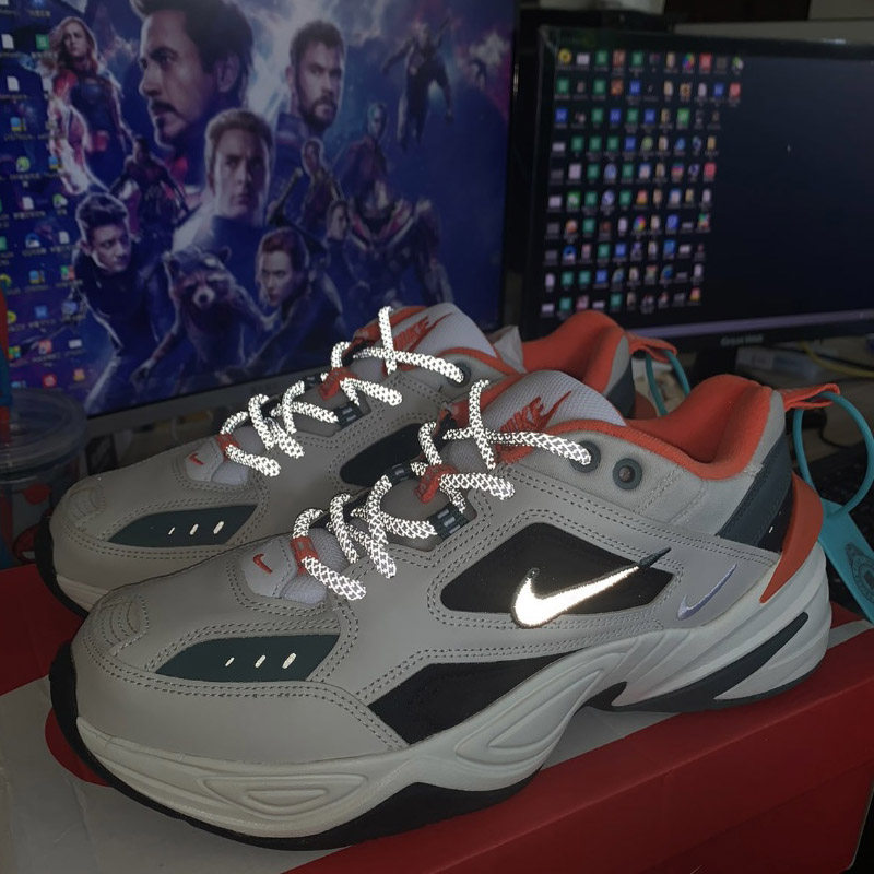 适配m2kteknolightbone灰橙满天星反光圆形鞋带鞋带