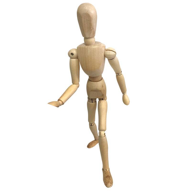 12寸大号木头人 美术细描临摹人偶 漫画速写临摹人体小木人10寸