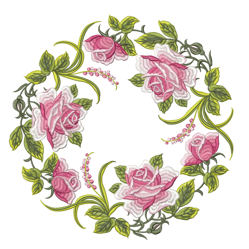 中国国风民俗传统花纹图案服饰电脑刺绣绣花汉服定制