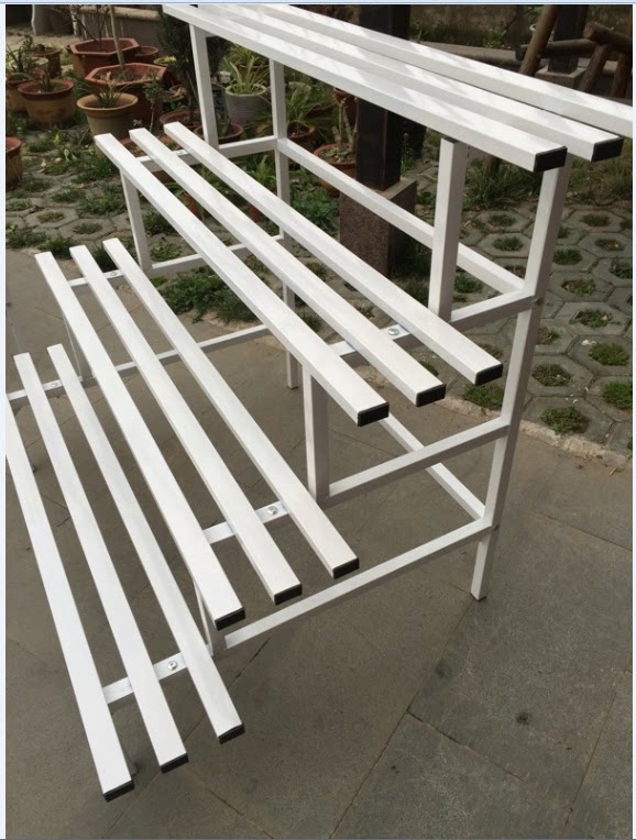 室内外铁艺阳台架长方形落地式多层阶梯花架不锈烤漆绿萝多肉花架