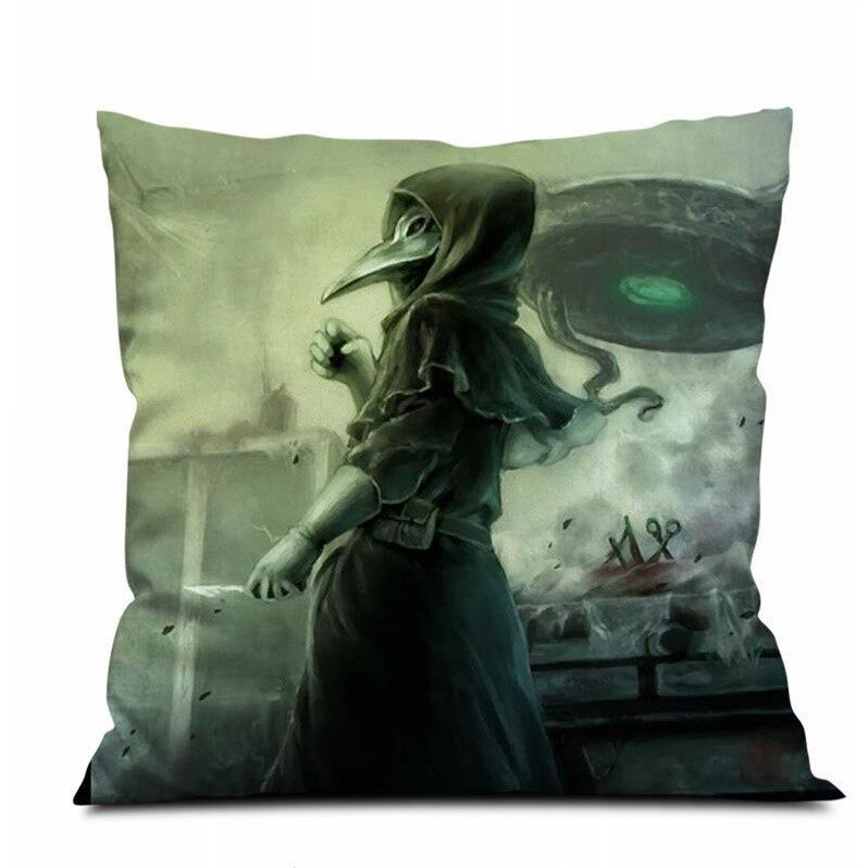 scp049基金会疫医周边抱枕同款手办定制制做照片靠垫