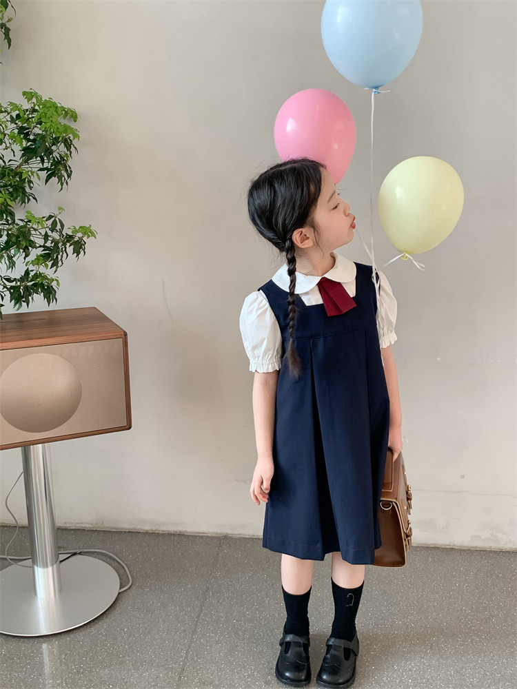 女童学院套装儿童校服演出服日系班中大童白衬衫连衣裙
