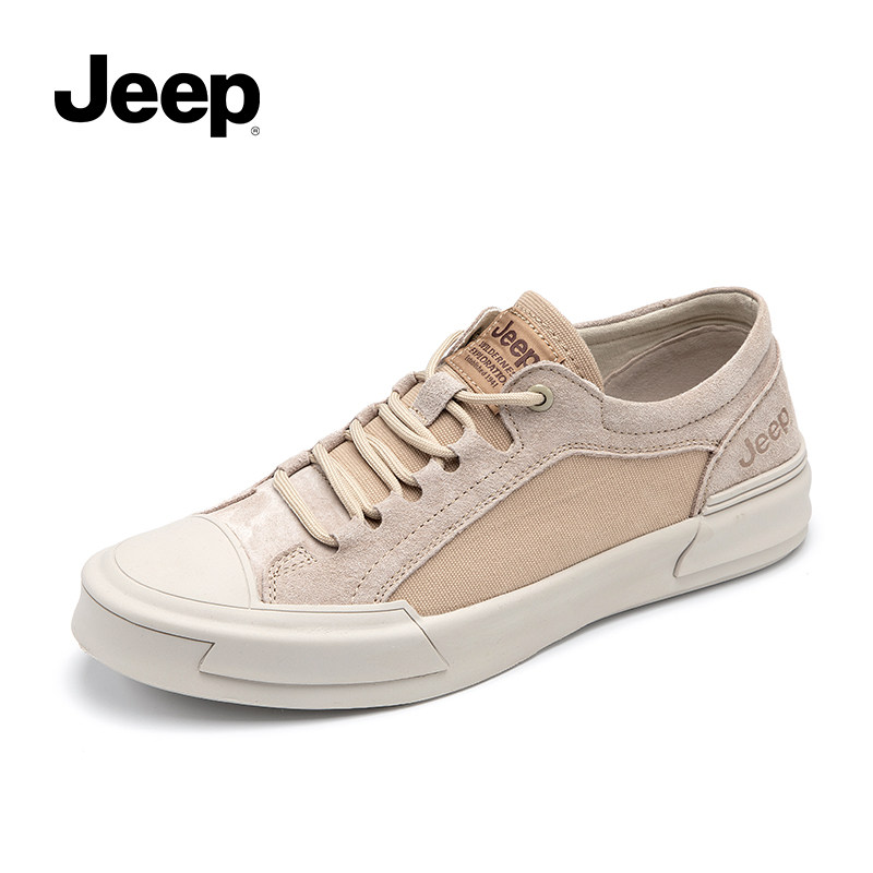 jeep吉普男鞋春季2021新款帆布鞋子百搭休闲鞋帆布鞋