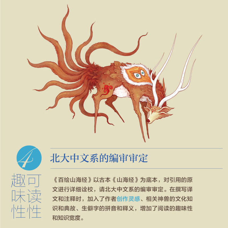 山海经手绘百绘通史经典国学画集山海图鉴观绘图绘画(新)