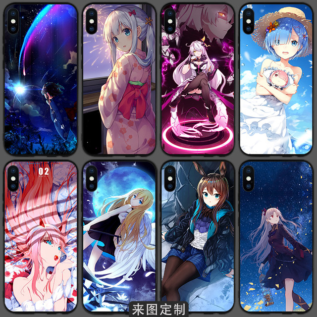Anime mobile phone shell Xiaomi 10/9se/K20pro two-dimensional glass shell custom red rice note8pro7K30 Anime mobile phone shell Xiaomi 10/9se/K20pro two-dimensional glass shell custom red rice note8pro7K30