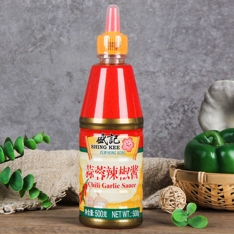 盛记蒜蓉辣椒酱500g12瓶拌饭酱香辣酱意大利拌面酱类调料