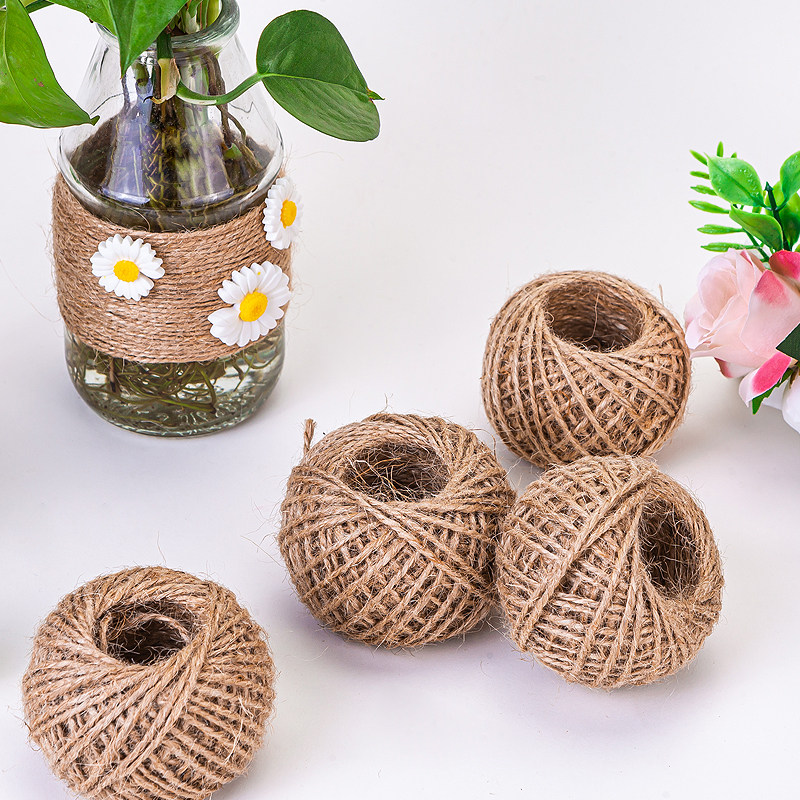 麻绳装饰蛋糕绑绳diy麻线手工编织包装吊牌节日装扮用品