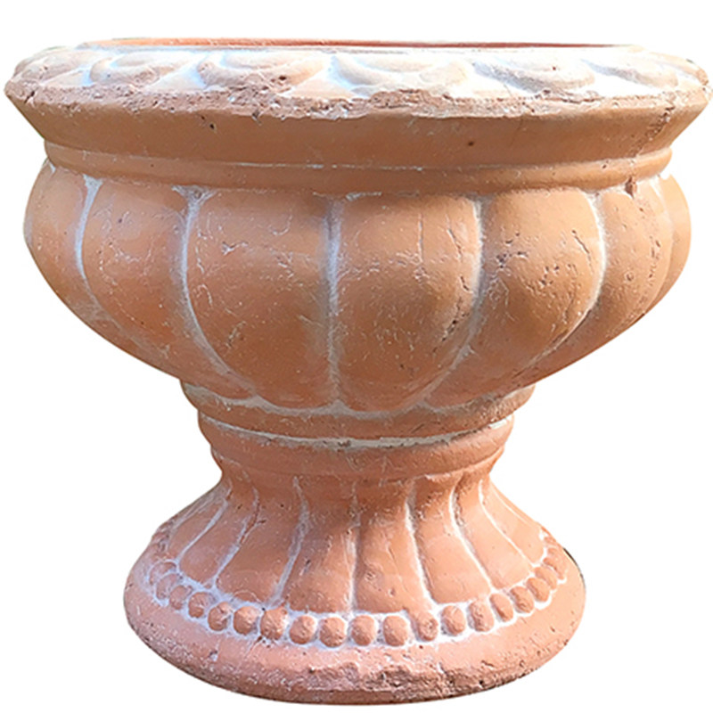 欧式粗质大口径红陶盆 多肉植物陶土花盆 阳台庭院园艺陶瓷花盆