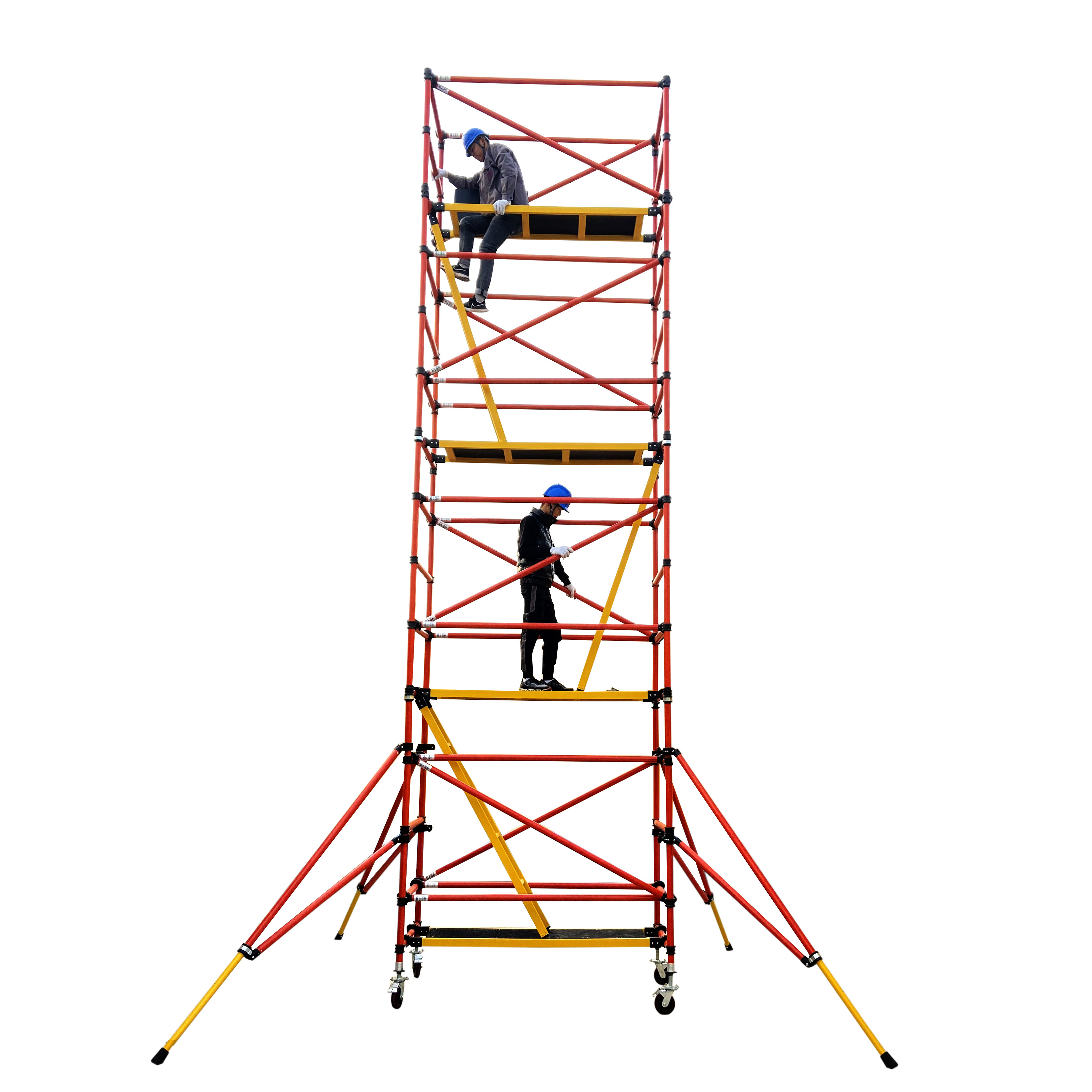 移动脚手架可移动移动式绝缘快装型平台登高高台便携铝合金梯子