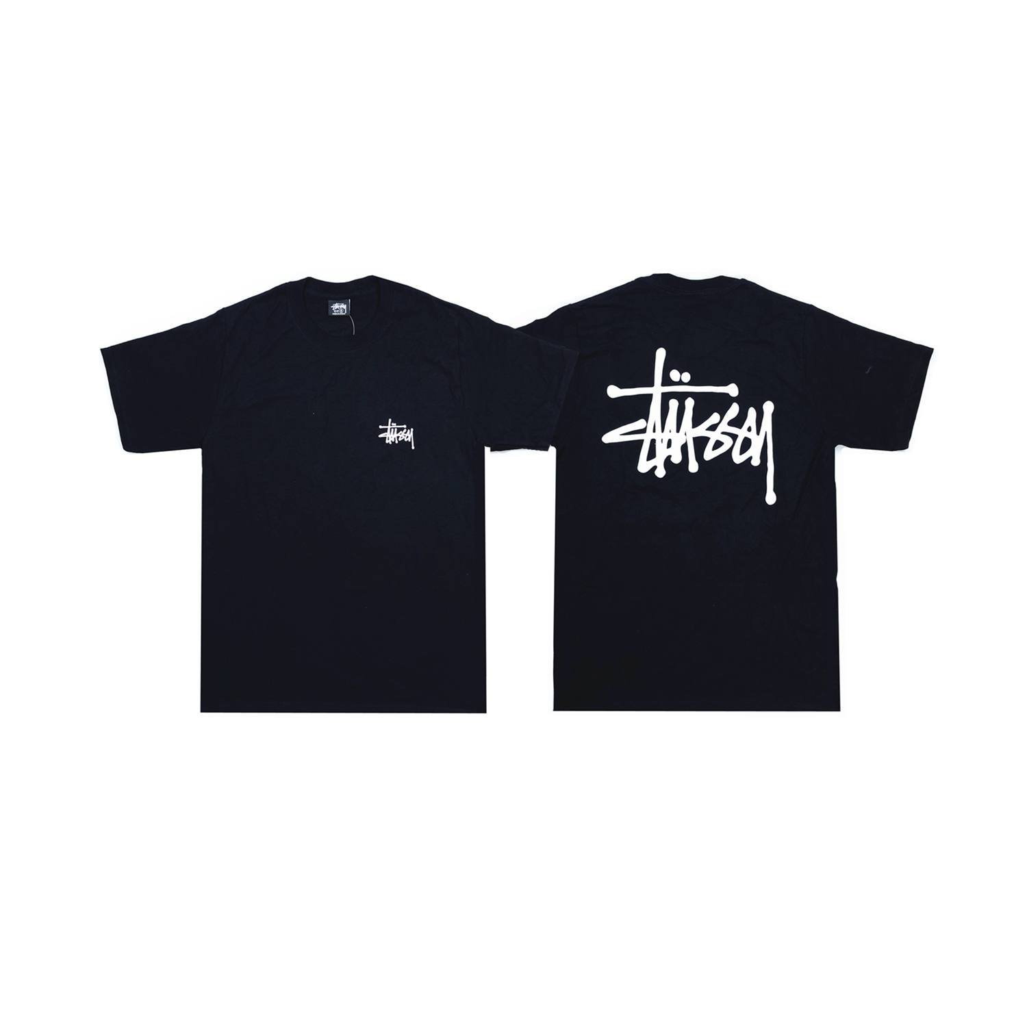 m16现货stussybasiclogotee基础胸口logo短袖运动t恤