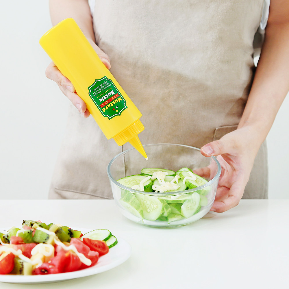 日本进口沙拉酱瓶挤酱瓶果酱瓶番茄酱巧克力酱挤压瓶蜂蜜调味瓶罐