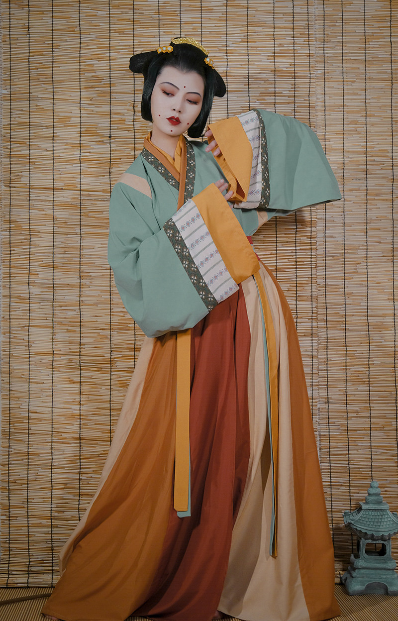 轻汉坊【沉香】原创设计晋制复原款齐腰十二破交窬裙6米摆 现货