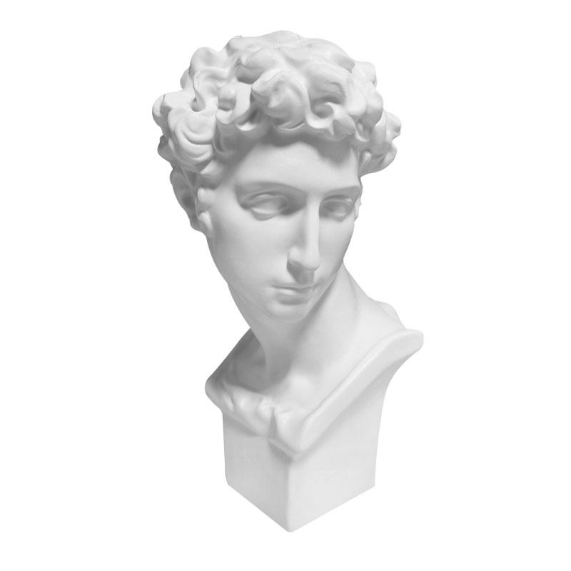 石膏30cm小卫人物雕塑小石头像摆件客厅艺术石膏像