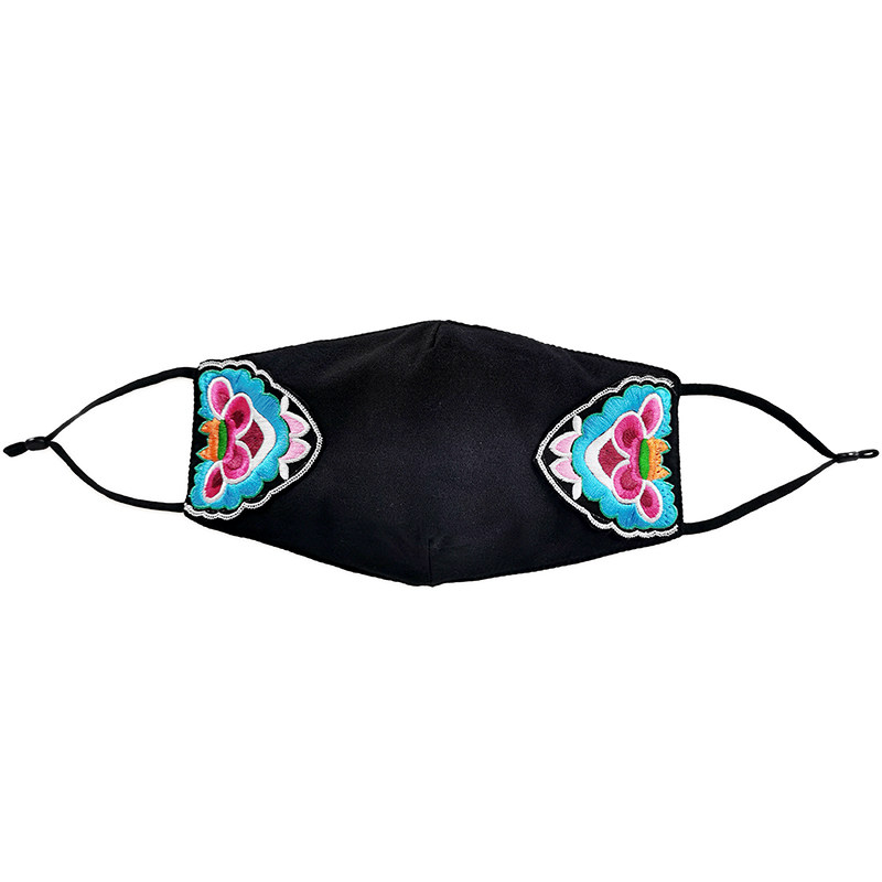 原创设计民族风刺绣绣花配饰2021新款春夏季个性口罩