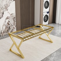 Double Table Legs Bracket Light Lavish Stainless Steel Table Feet Marble Table Feet Rock Plate Table Leg Tea Table Foot Tea Table Shelf