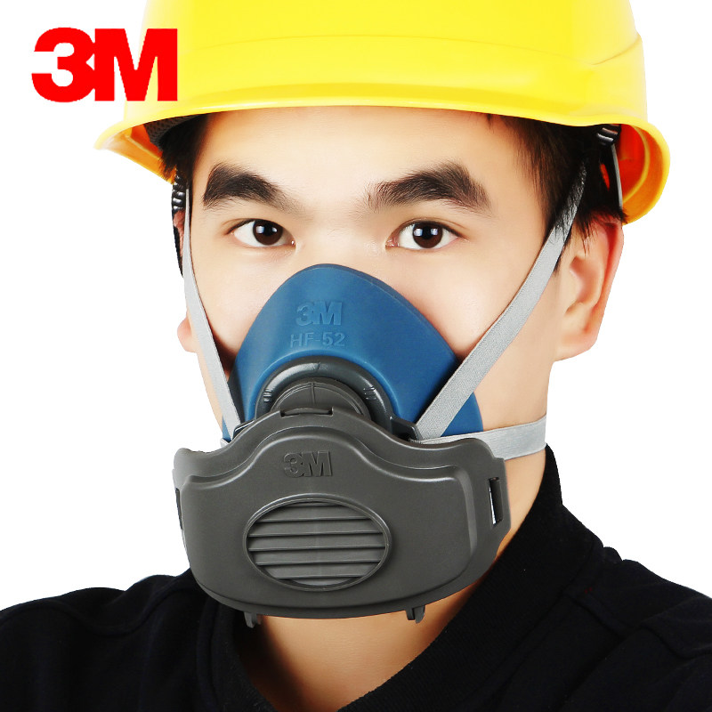 3m硅胶防尘口罩工业粉尘打磨抛光装修灰尘口罩
