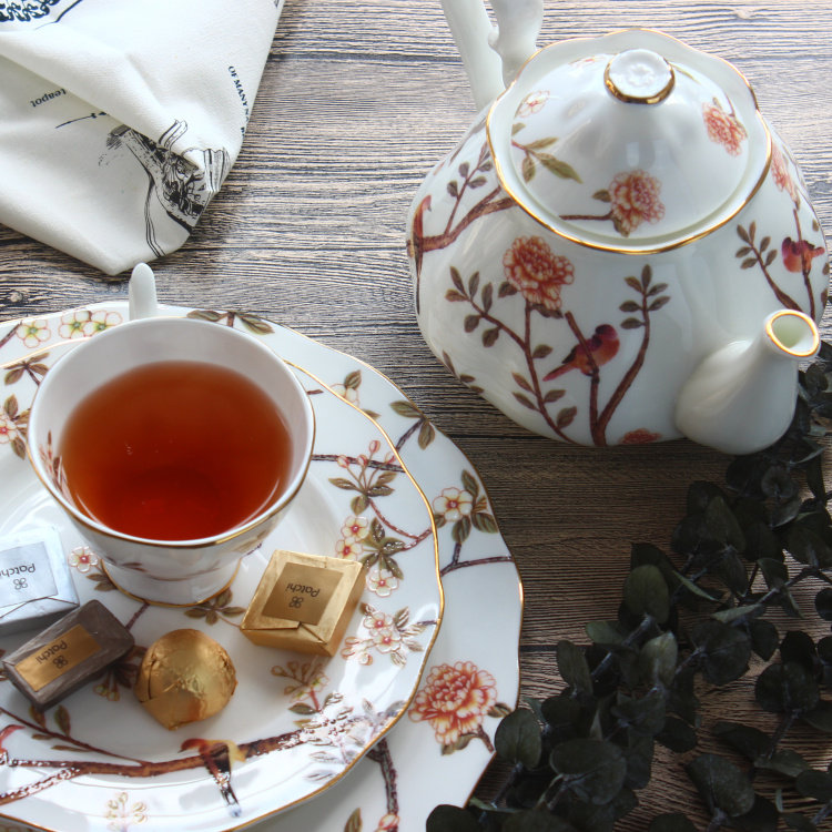 茶杯复古英式田园下午茶红茶茶壶欧式陶瓷花鸟咖啡杯