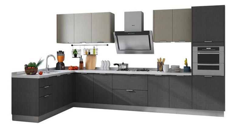 定制整体橱柜 现代简约橱柜 石英石 3d碳晶门板 环保实木橱柜