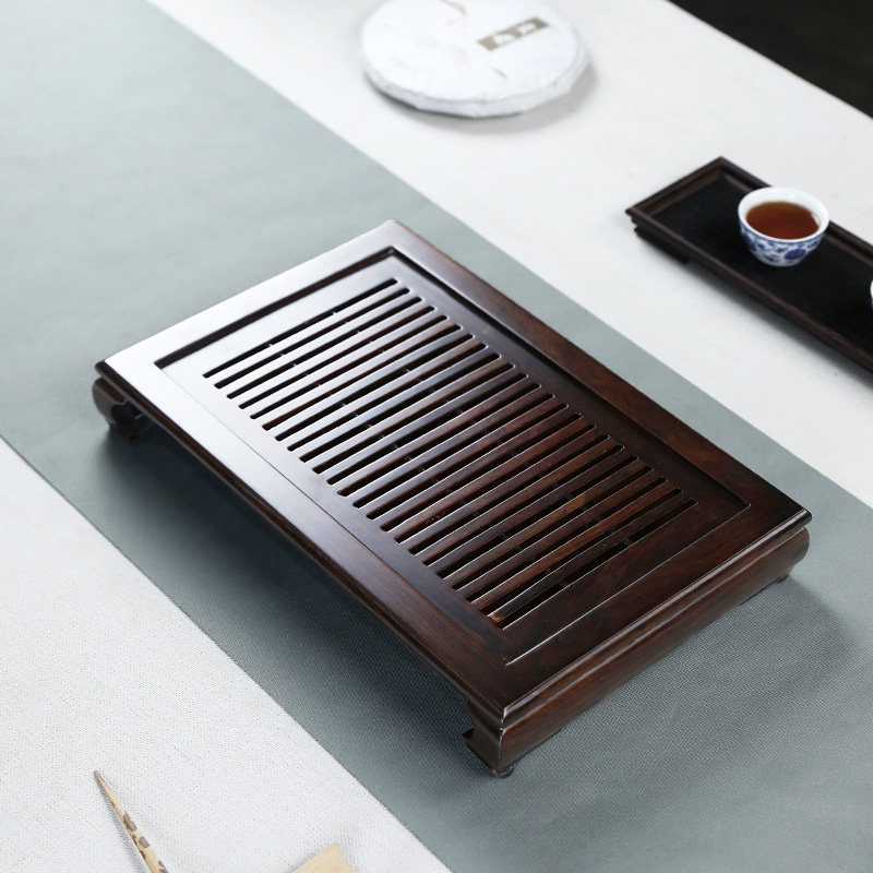 茶盘宜兴实木茶台家用抽屉储水檀木功夫茶托盘茶盘