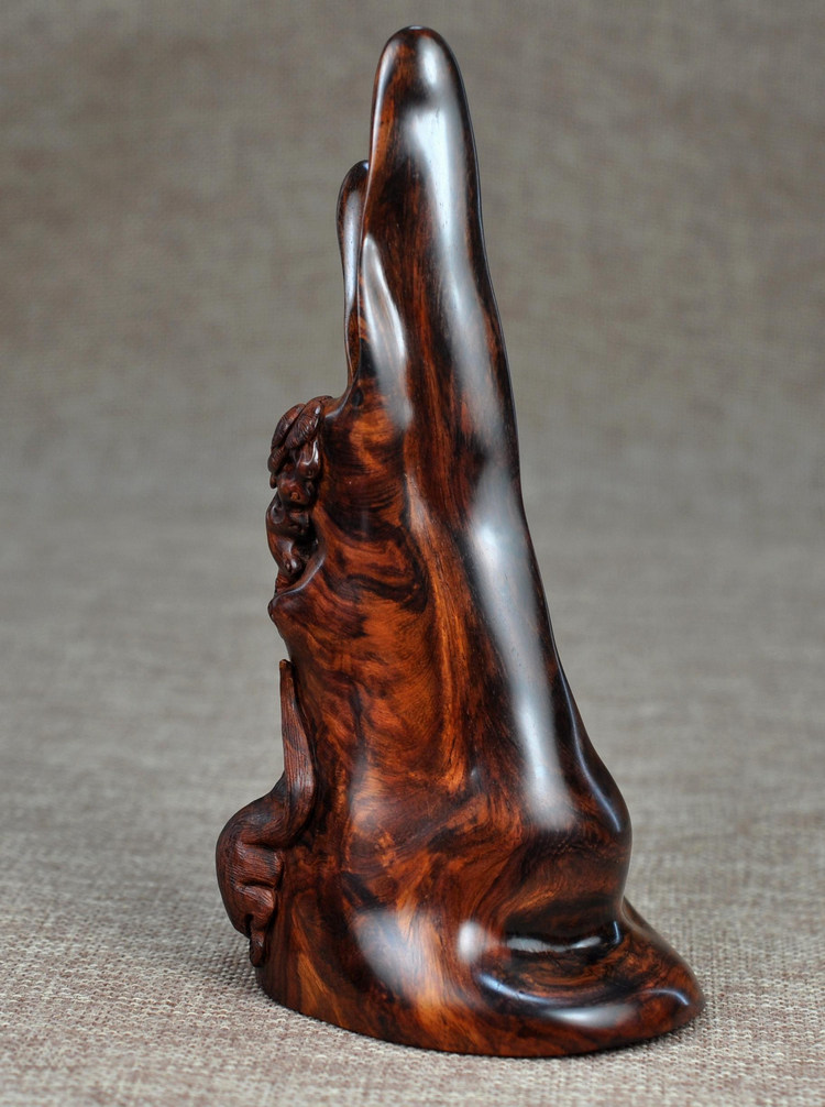 正华海南黄花梨油梨松趣摆件博艺五钻信誉木雕