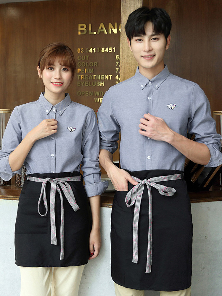 星级酒店前台西餐厅烘焙奶茶服务员衬衫快餐火锅餐饮酒店工作制服