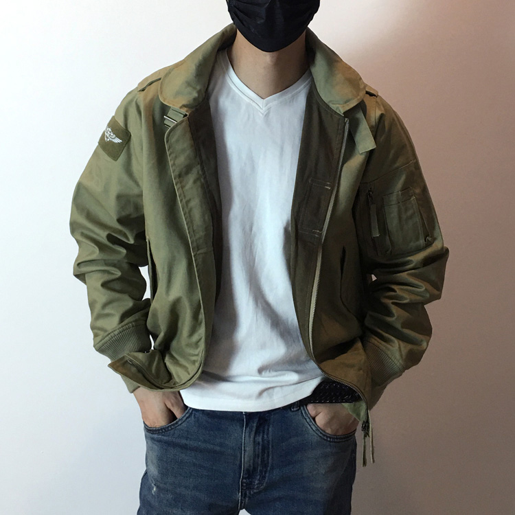 美国空军夹克短款工装飞行服外套复古MA1纯棉飞行男式CWU-45/P