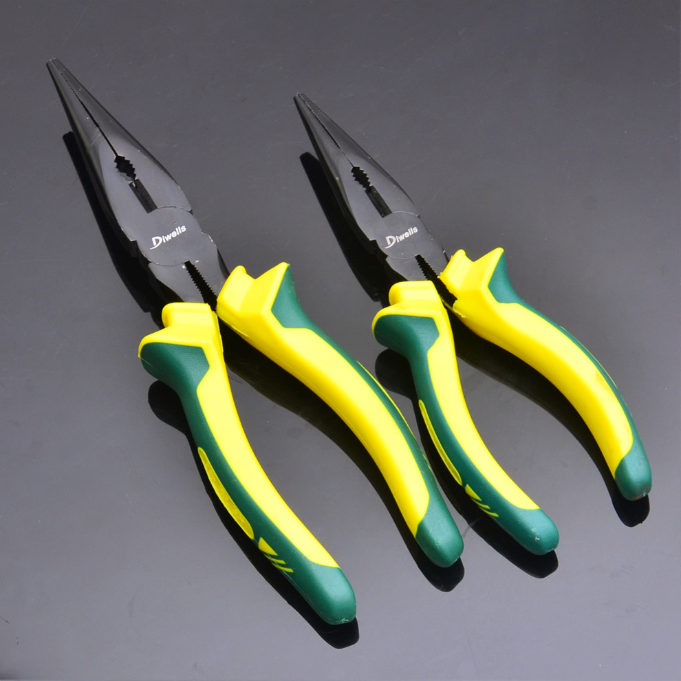 钳子得威斯工具尖嘴尖口家用五金发黑尖咀尖头尖嘴钳