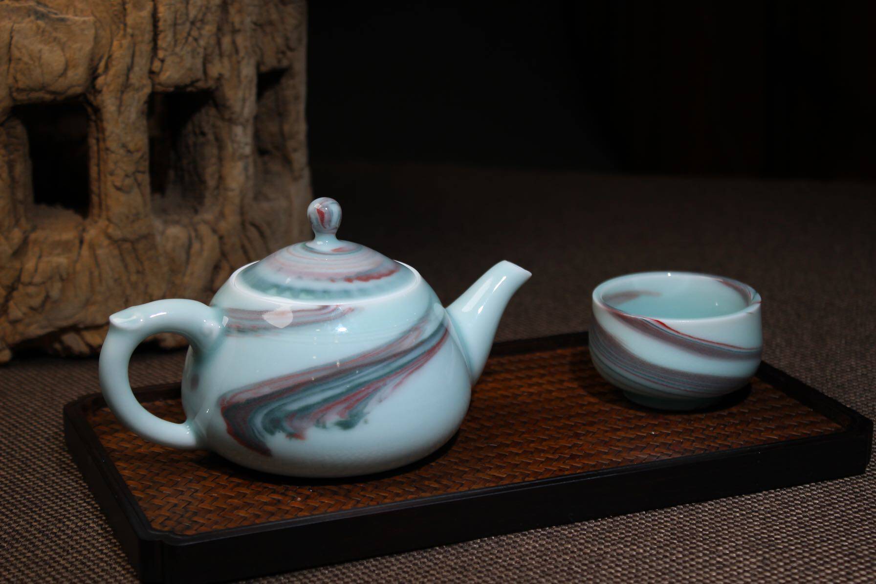 茶壶龙泉青瓷功夫茶单壶粉青弟窑泡茶陶瓷功夫名师茶壶