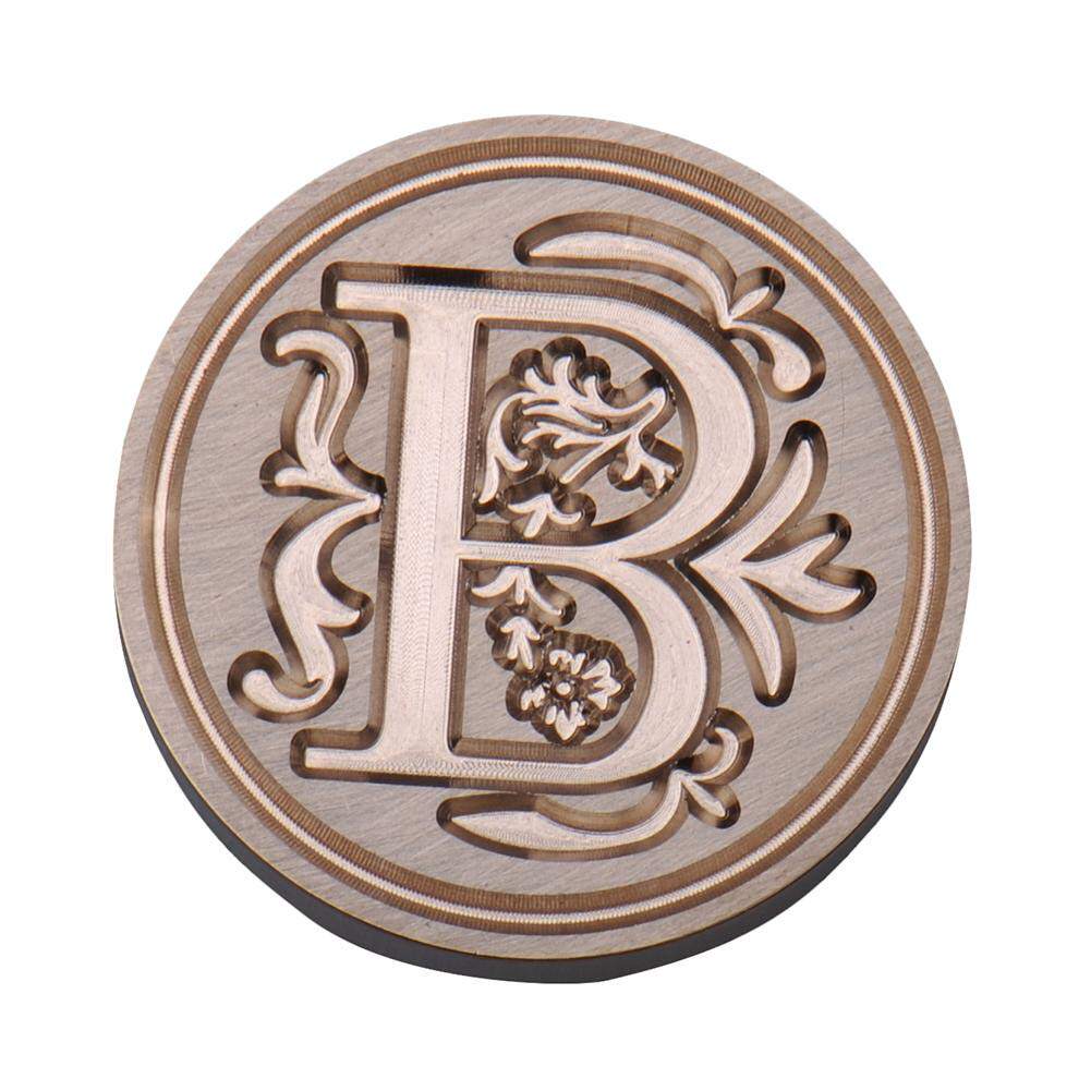 火漆印章套装定做欧式花体字母az复古封口成品印章